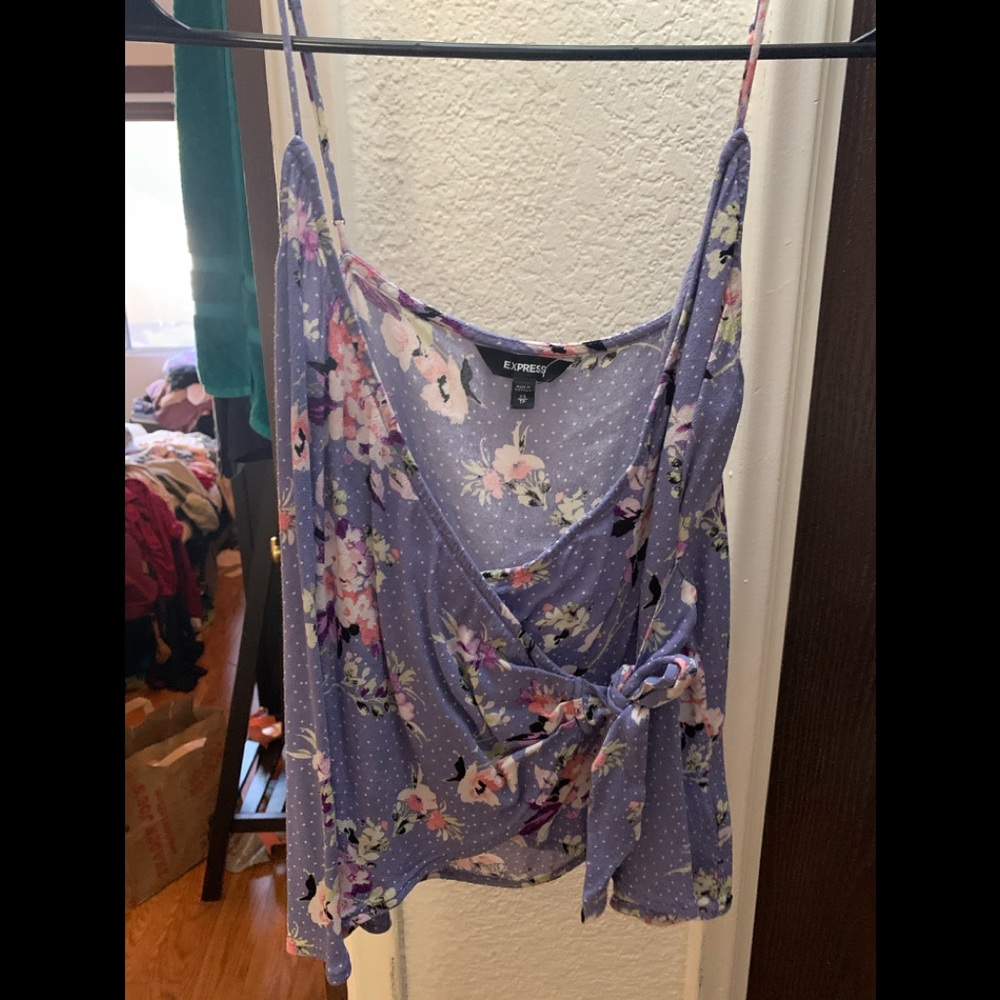 Women’s floral wrap cami